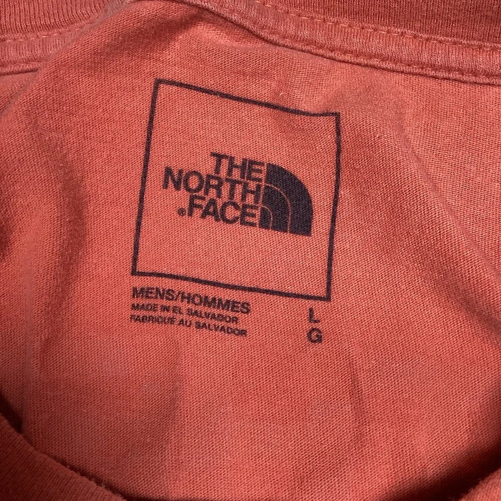 Mens The North Face Short Sleeve‎ Tshirt- Orange- Large